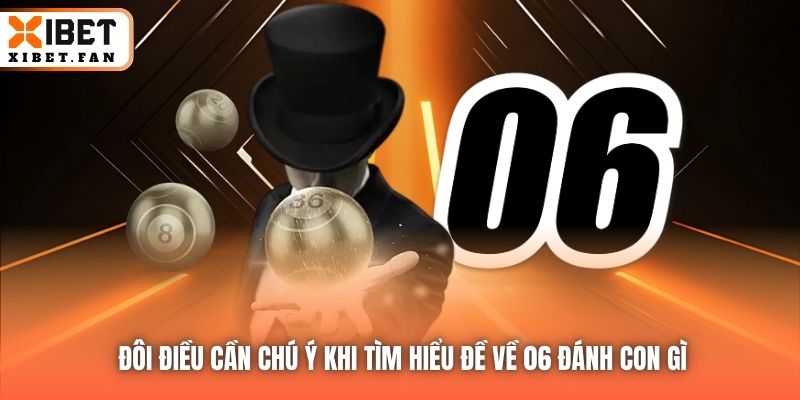 Đôi điều cần chú ý khi tìm hiểu đề về 06 đánh con gì