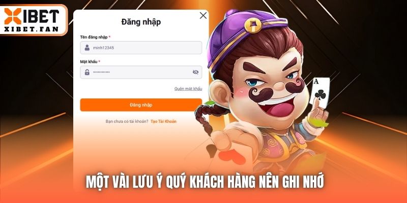 Một vài lưu ý quý khách hàng nên ghi nhớ